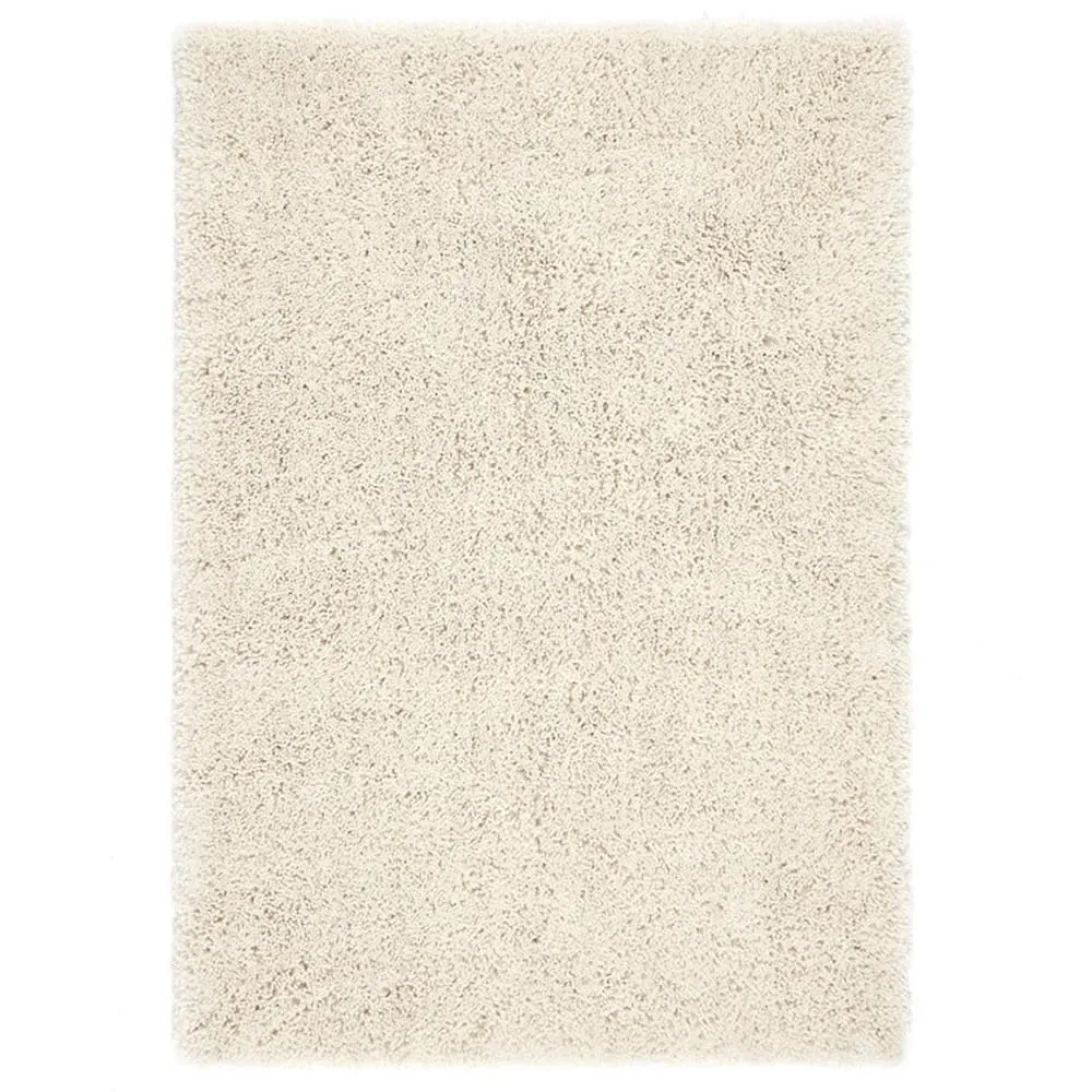 Chicago Shaggy Rug - Cream, Polyester