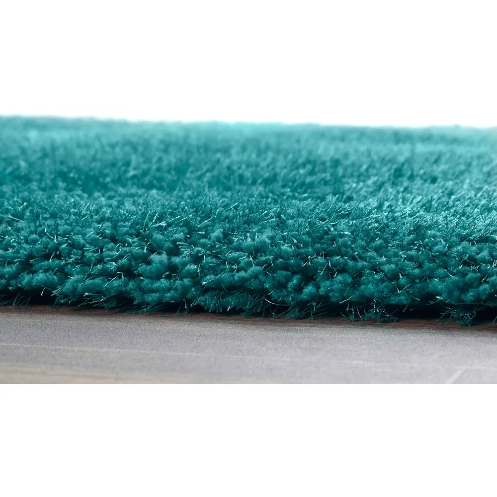 Chicago Shaggy Rug - Dark Teal, Polyester