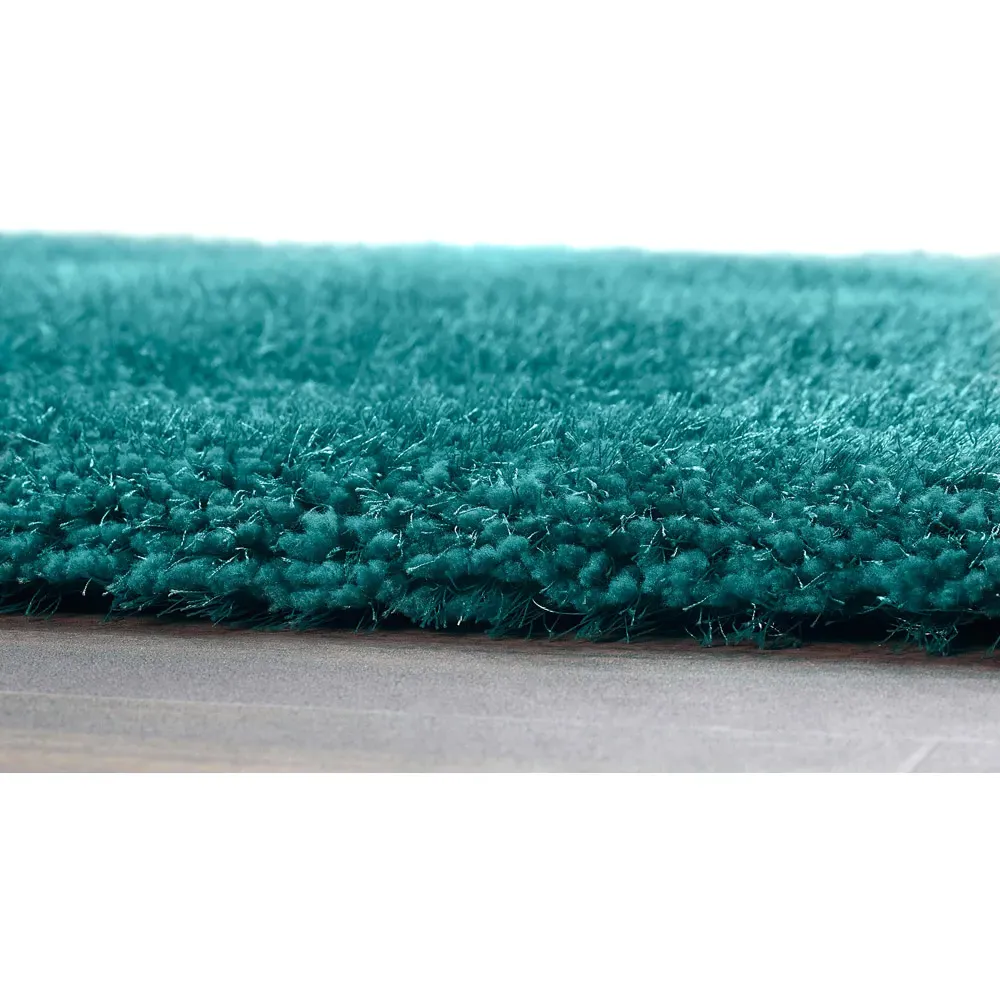 Chicago Shaggy Rug - Dark Teal, Polyester