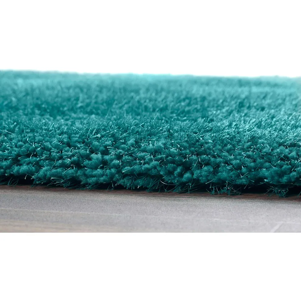 Chicago Shaggy Rug - Dark Teal, Polyester