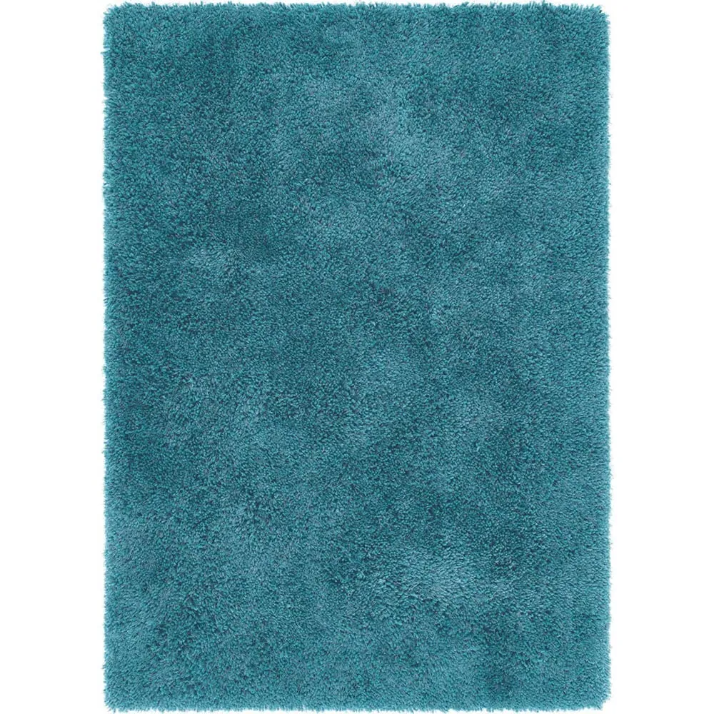 Chicago Shaggy Rug - Dark Teal, Polyester