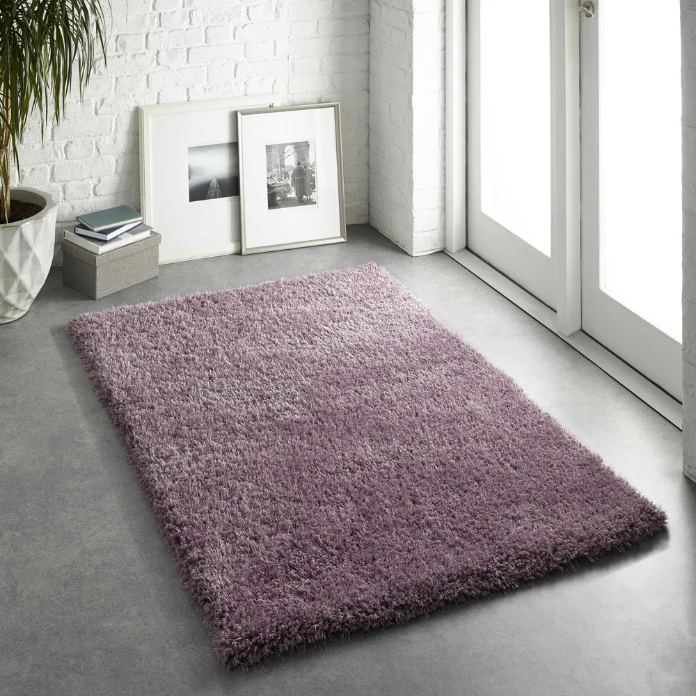 Chicago Shaggy Rug - Lavender, Polyester