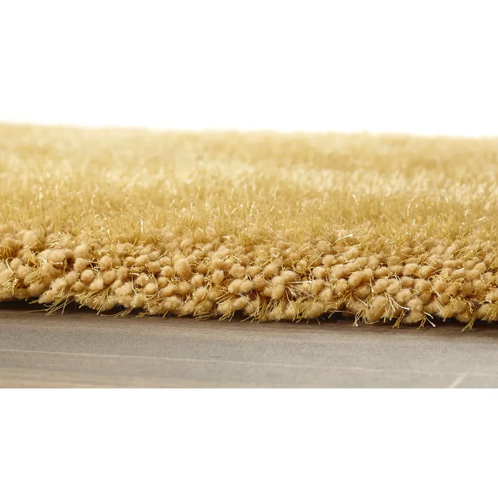 Chicago Shaggy Rug - Ochre, Polyester