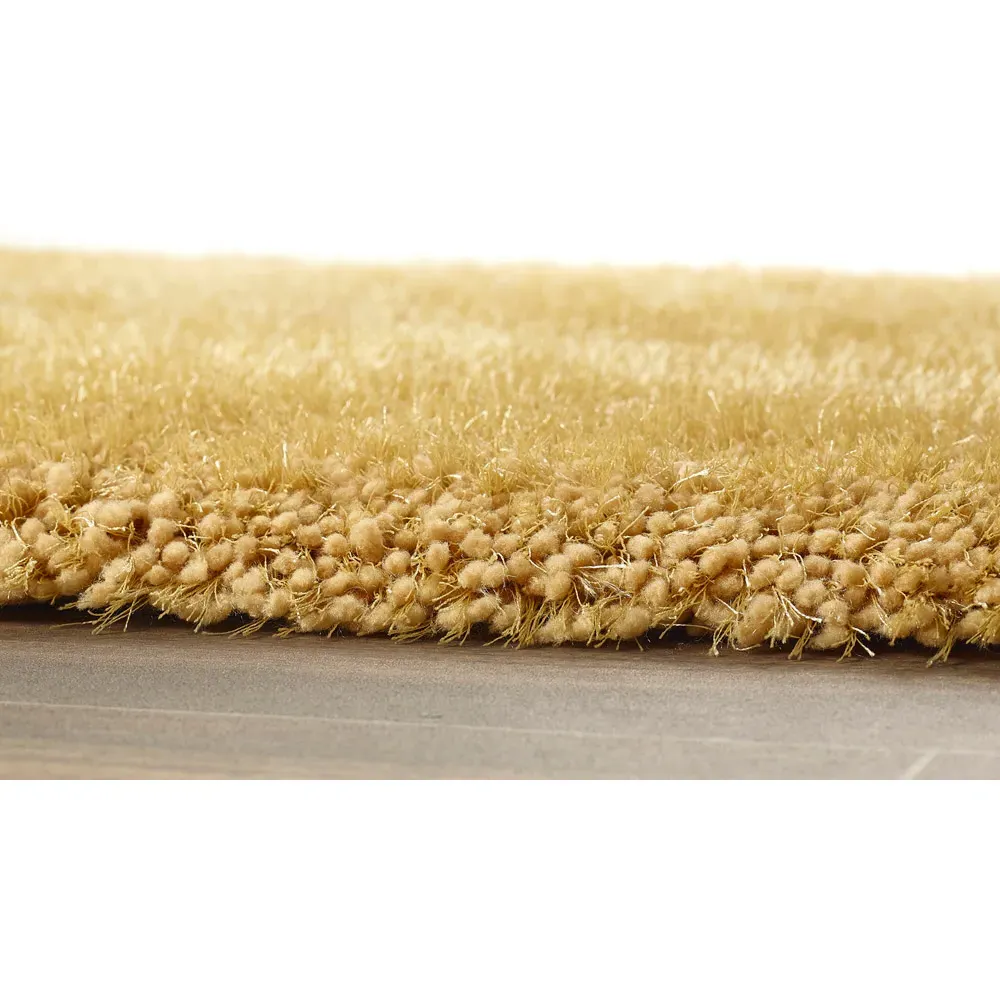 Chicago Shaggy Rug - Ochre, Polyester