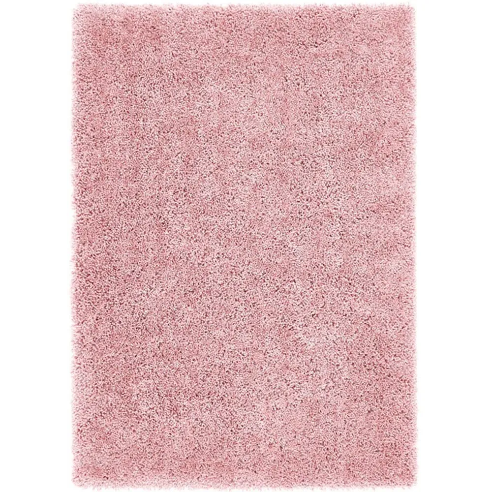 Chicago Shaggy Rug - Pink, Polyester