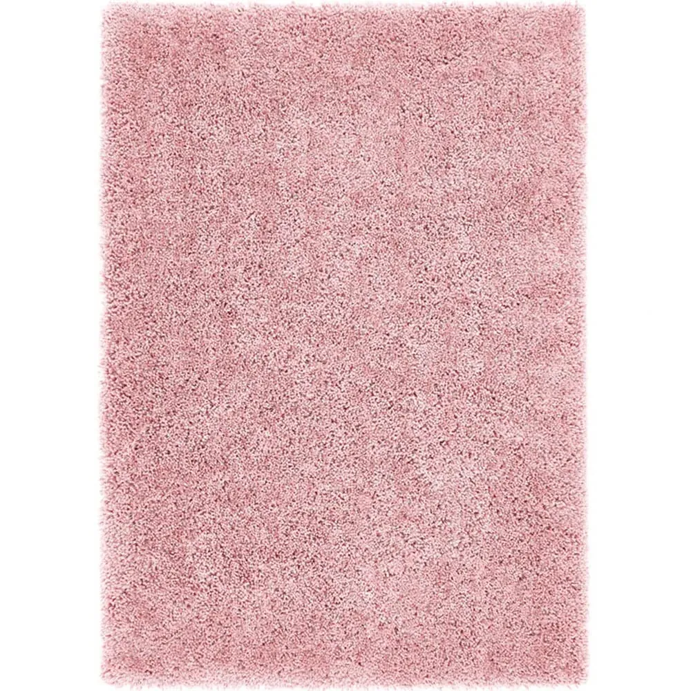 Chicago Shaggy Rug - Pink, Polyester