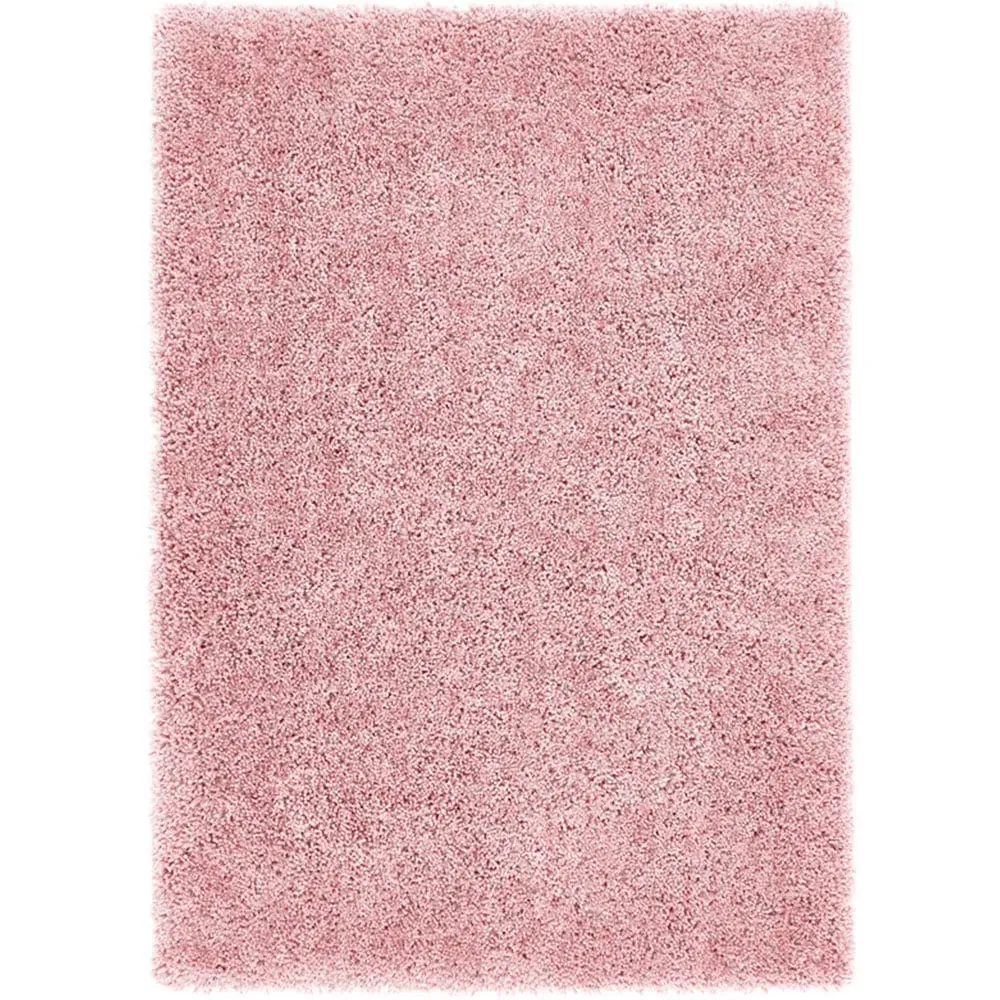 Chicago Shaggy Rug - Pink, Polyester