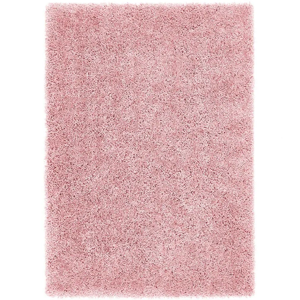 Chicago Shaggy Rug - Pink, Polyester