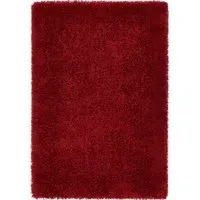 Chicago Shaggy Rug - Red, Polyester