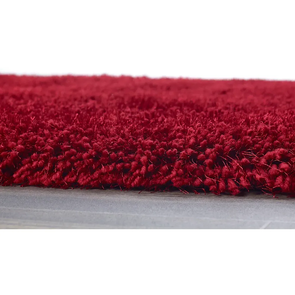 Chicago Shaggy Rug - Red, Polyester