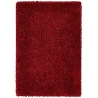 Chicago Shaggy Rug - Red, Polyester
