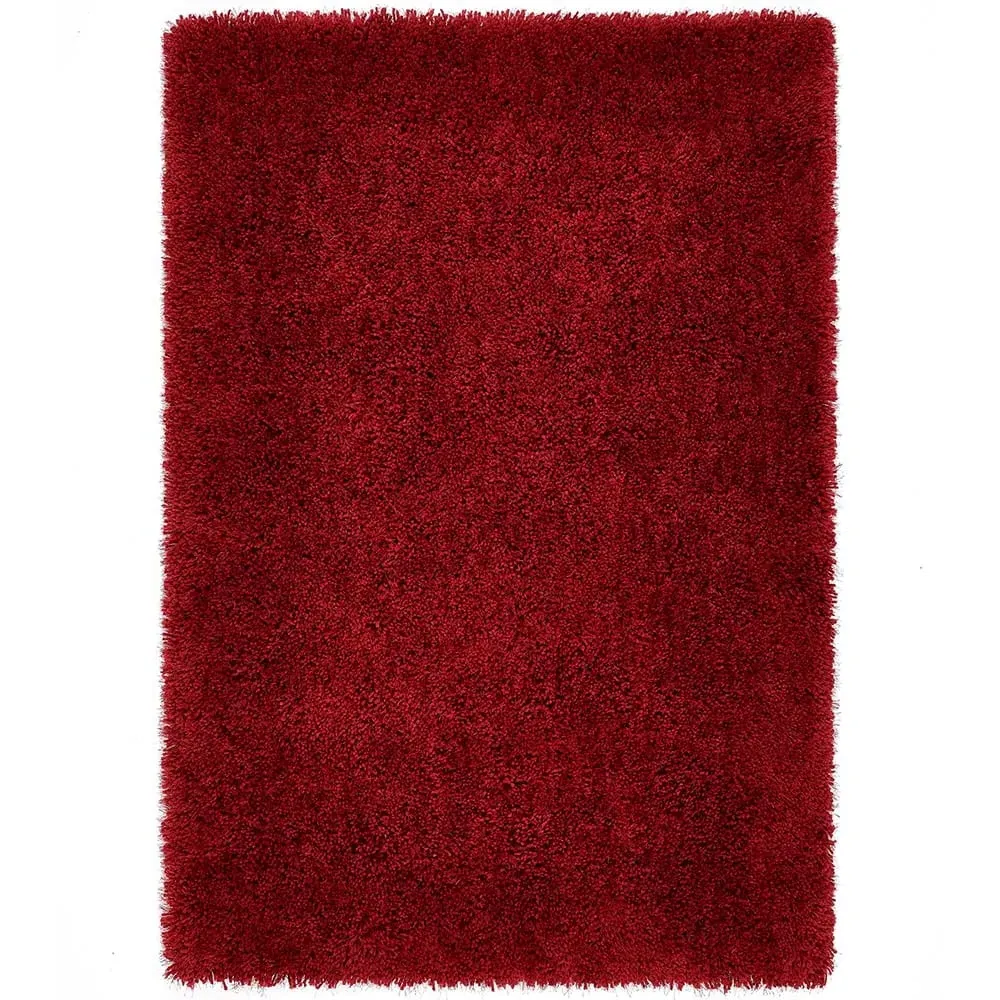 Chicago Shaggy Rug - Red, Polyester