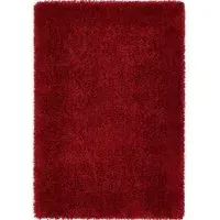 Chicago Shaggy Rug - Red, Polyester