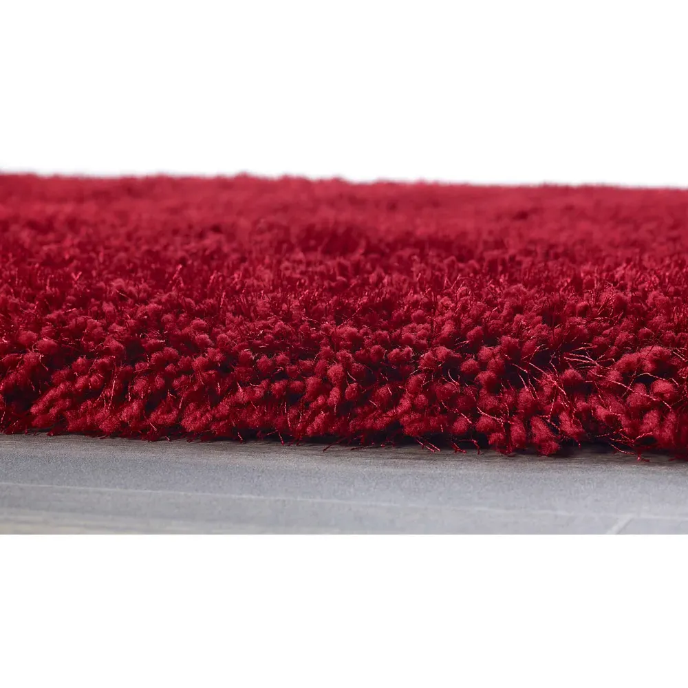 Chicago Shaggy Rug - Red, Polyester