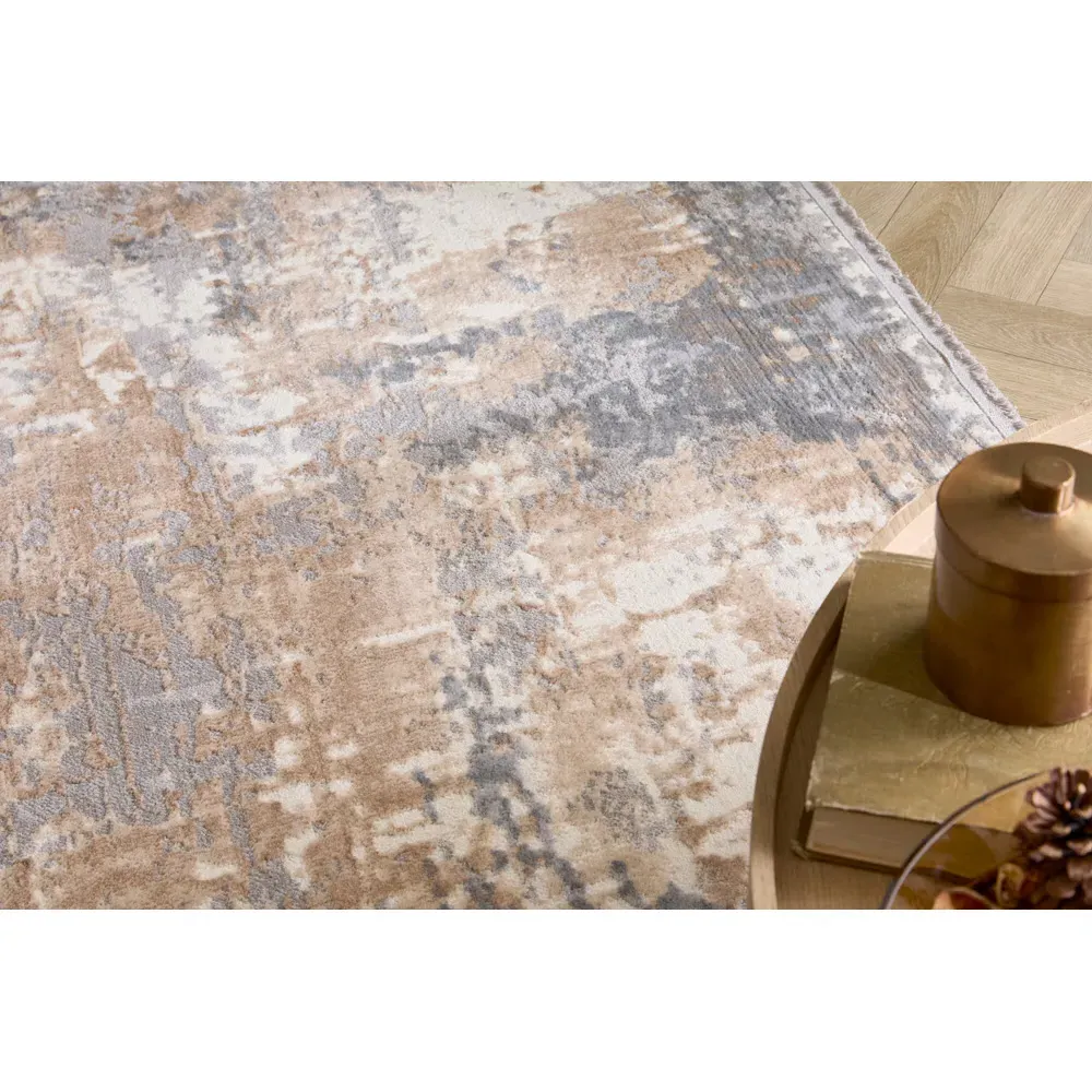Cosimo Distressed Rug - Grey, Polypropylene