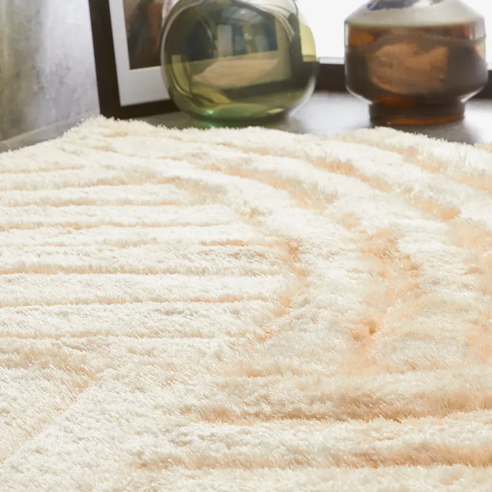 Dallas Shag Rug - Champagne, Polyester