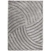 Dallas Shag Rug - Silver, Polyester
