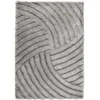 Dallas Shag Rug - Silver, Polyester