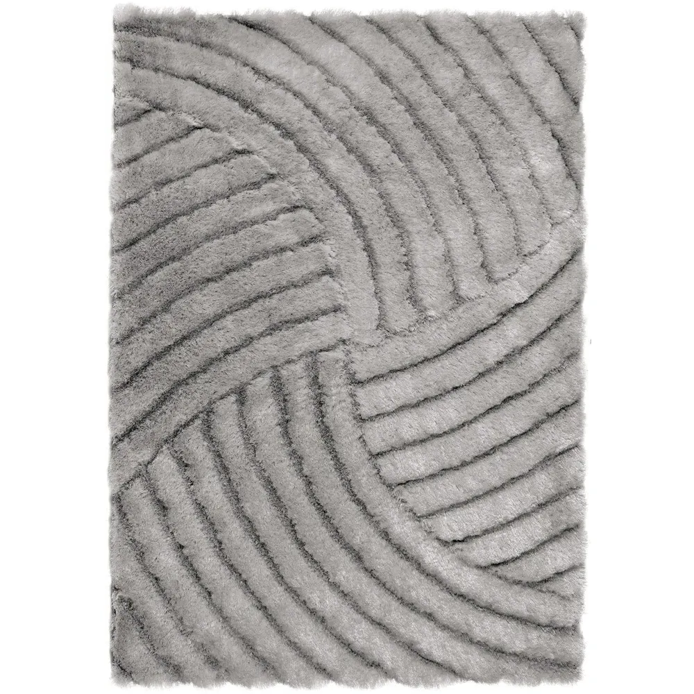 Dallas Shag Rug - Silver, Polyester