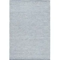 Estelle Diamond Pattern Rug - Sky Grey, Wool