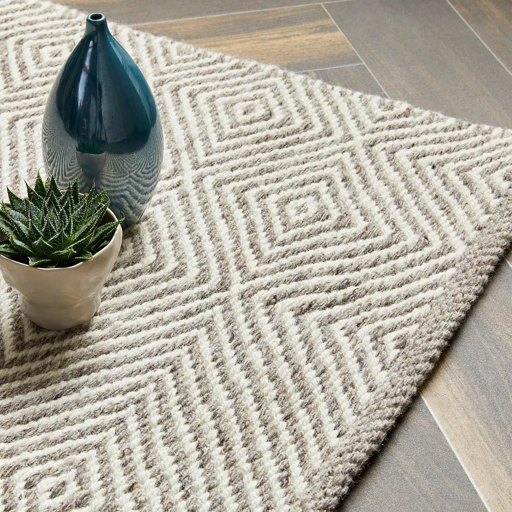 Estelle Flatweave Rug - Cream, Wool