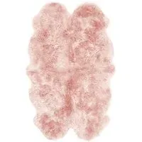 Genuine Sheepskin Quad Rug - Adobe Rose, New Zealand Wool