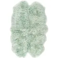 Genuine Sheepskin Quad Rug - Mint, New Zealand Wool