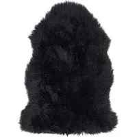 Genuine Sheepskin Rug - Black, New Zealand Wool
