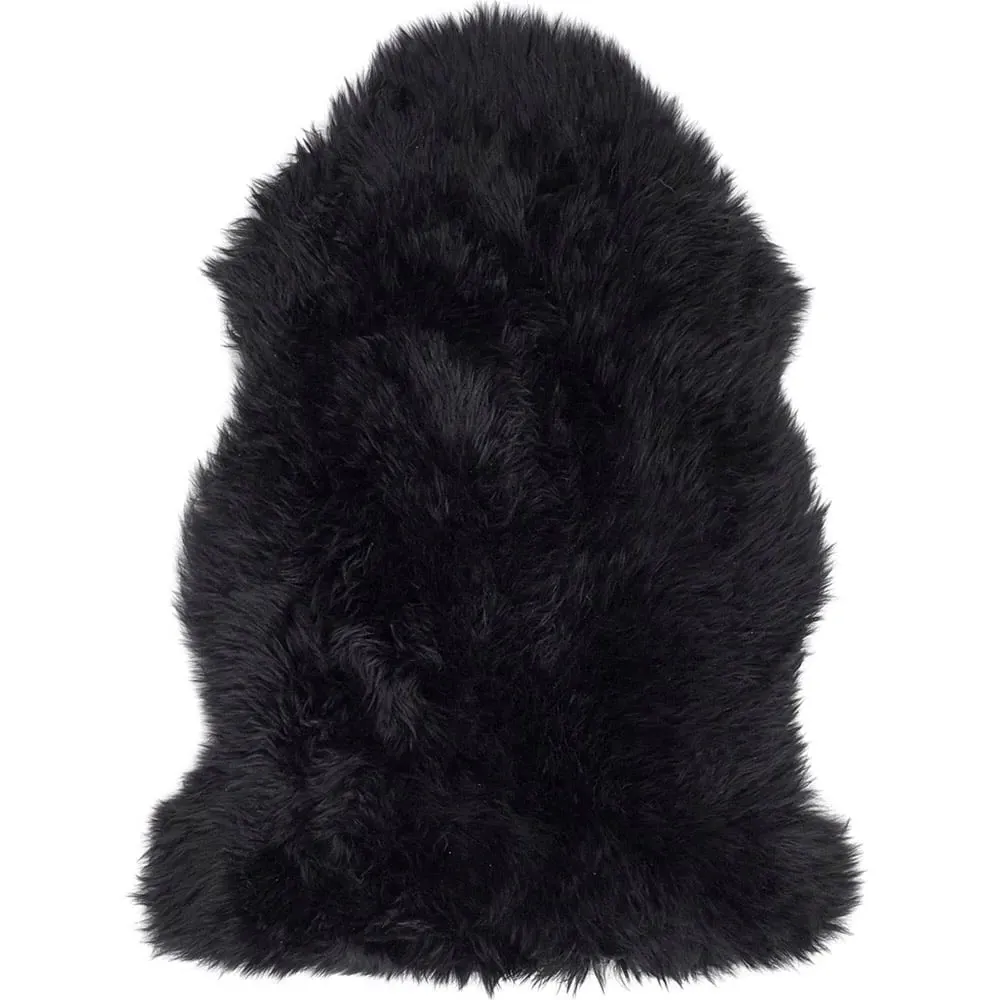 Genuine Sheepskin Rug - Black, New Zealand Wool
