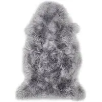 Genuine Sheepskin Rug - Grey, New Zealand Wool