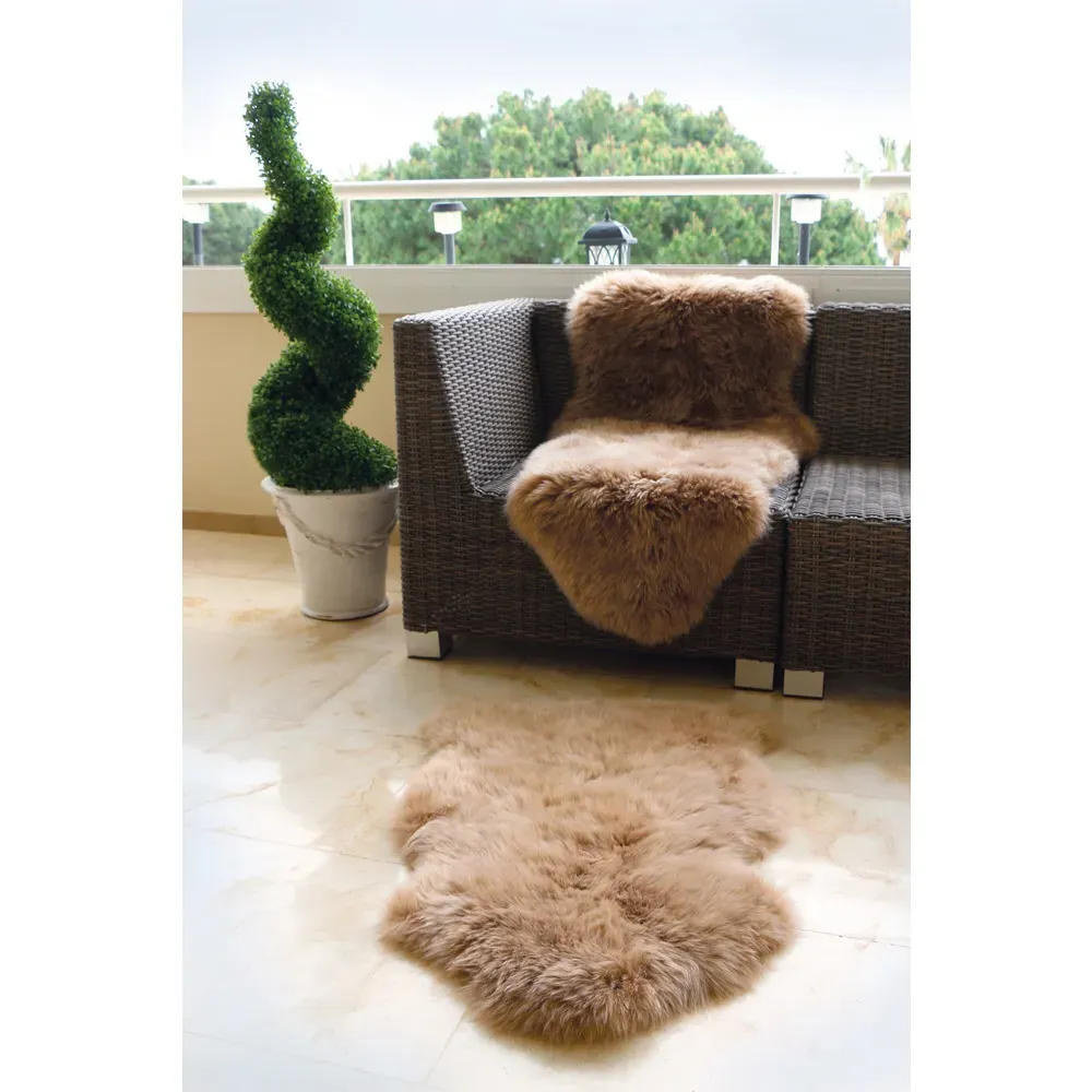 Genuine Sheepskin Rug - Mink, New Zealand Wool