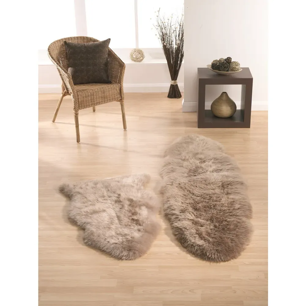 Genuine Sheepskin Rug - Mink, New Zealand Wool