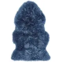 Genuine Sheepskin Rug - Navy, New Zealand Wool