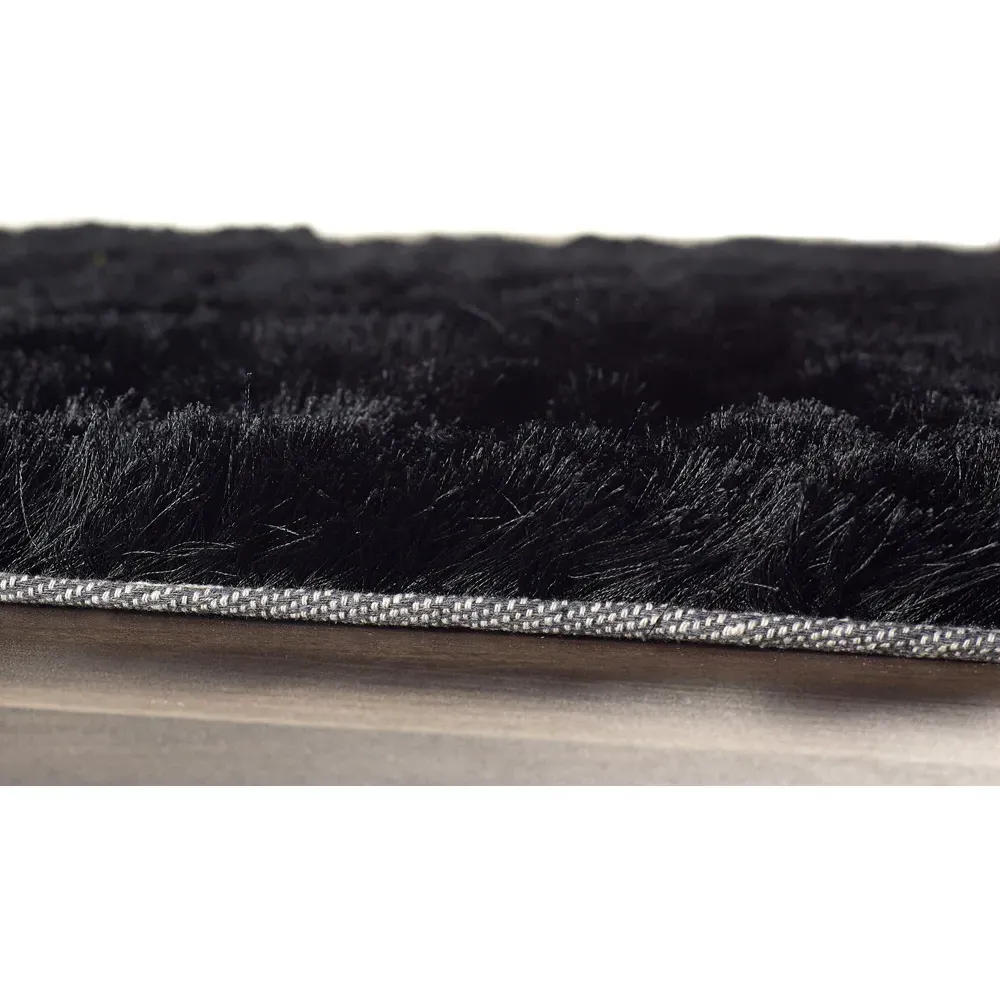 Glamour and Shimmer Rug - Black, Polyester