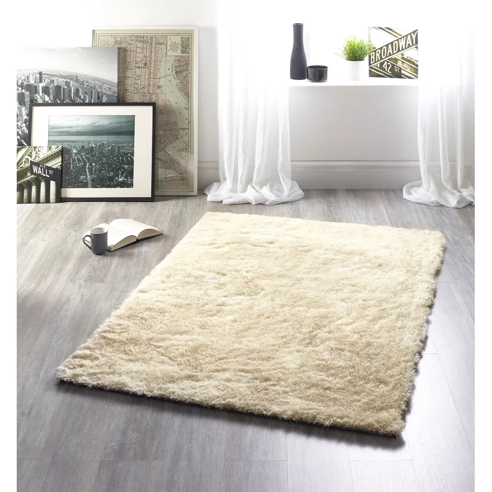 Glamour and Shimmer Rug - Champagne, Polyester
