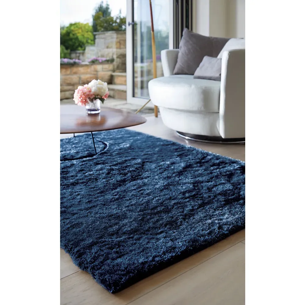 Glamour and Shimmer Rug - Indigo, Polyester