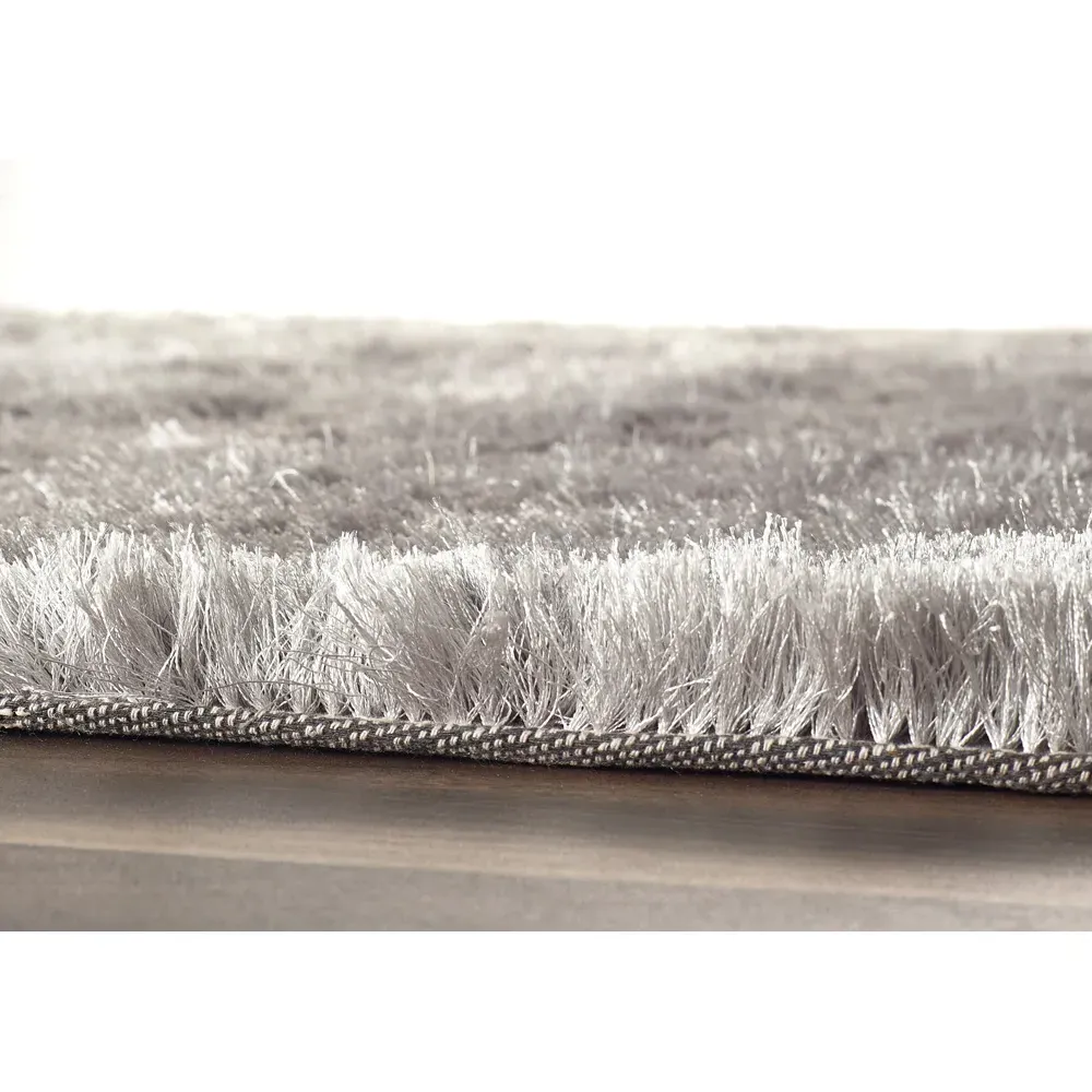 Glamour and Shimmer Rug - Silver, Polyester