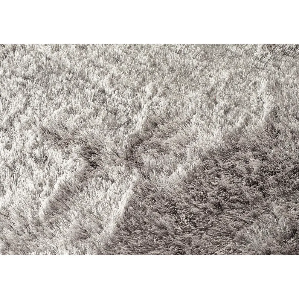 Glamour and Shimmer Rug - Silver, Polyester