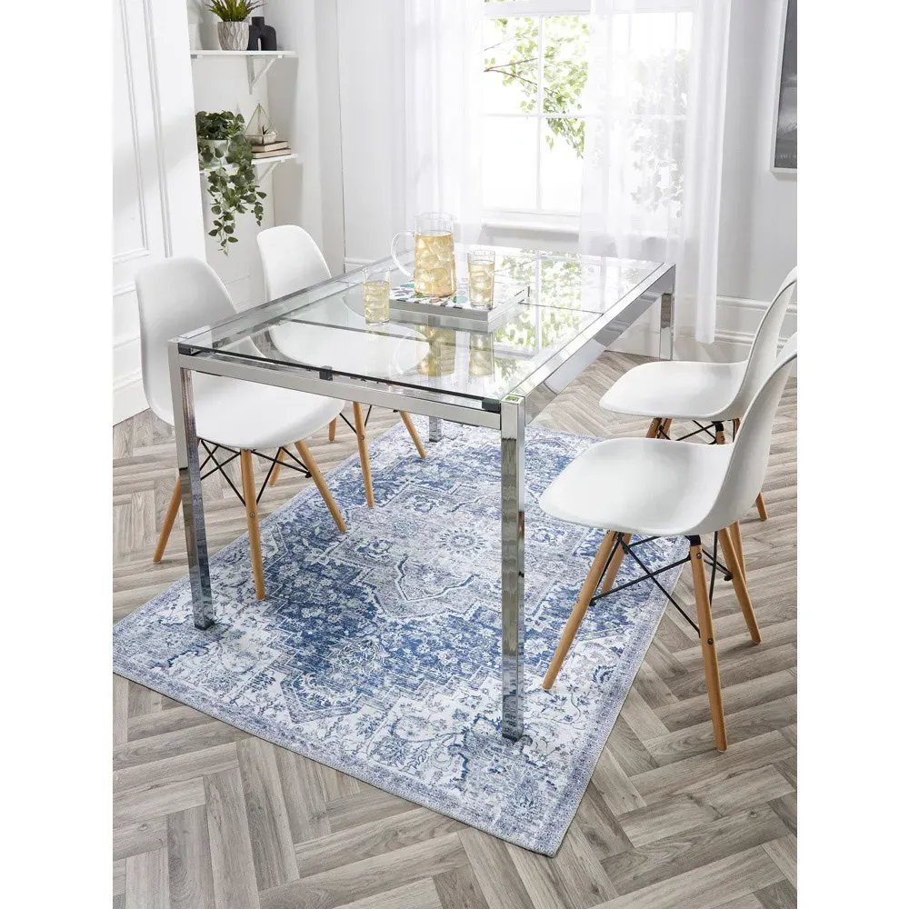 My Washable Garda Rug - Blue, Chenille