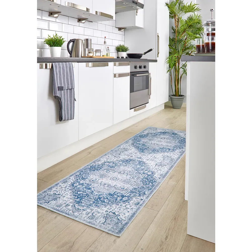 My Washable Garda Rug - Blue, Chenille