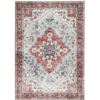 My Washable Marrakesh Rug - Blue and Red, Chenille