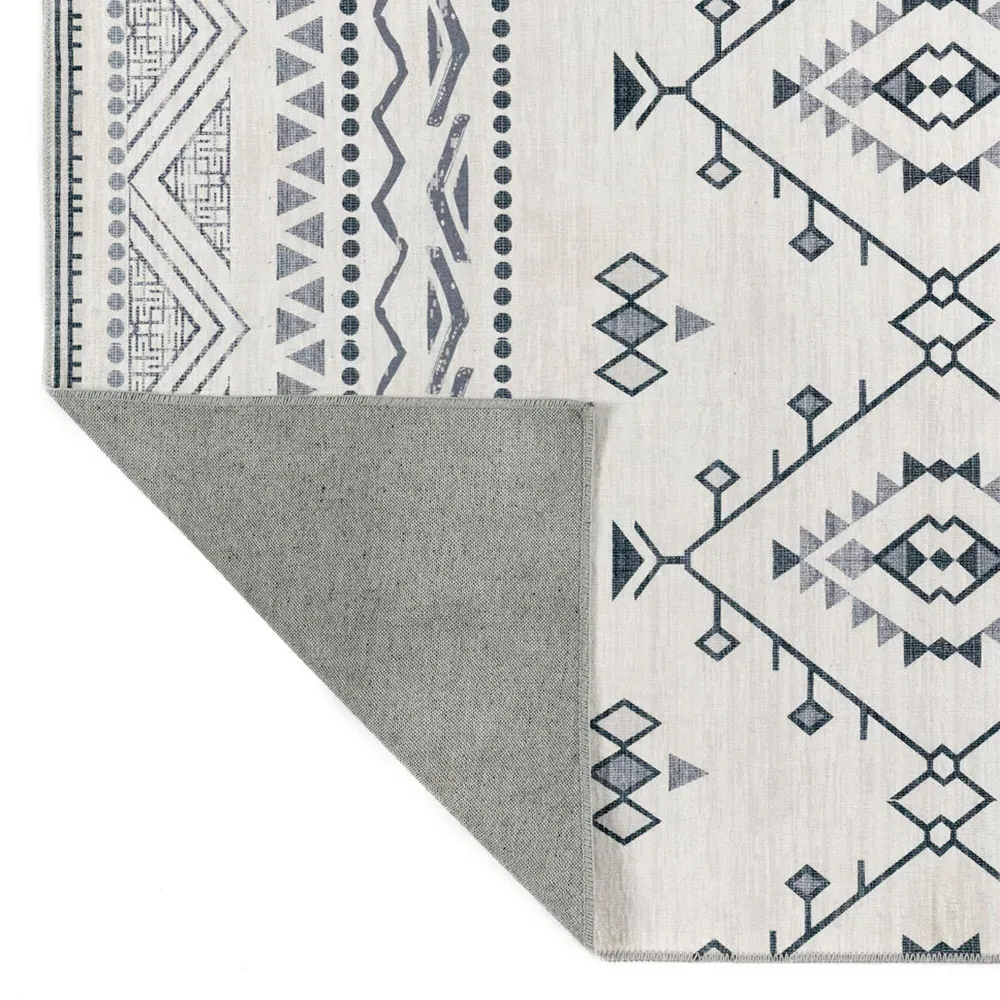 My Washable Nomad Rug 120 x 170cm - Grey, Chenille