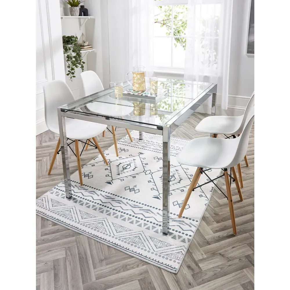 My Washable Nomad Rug 80 x 150cm - Grey, Chenille