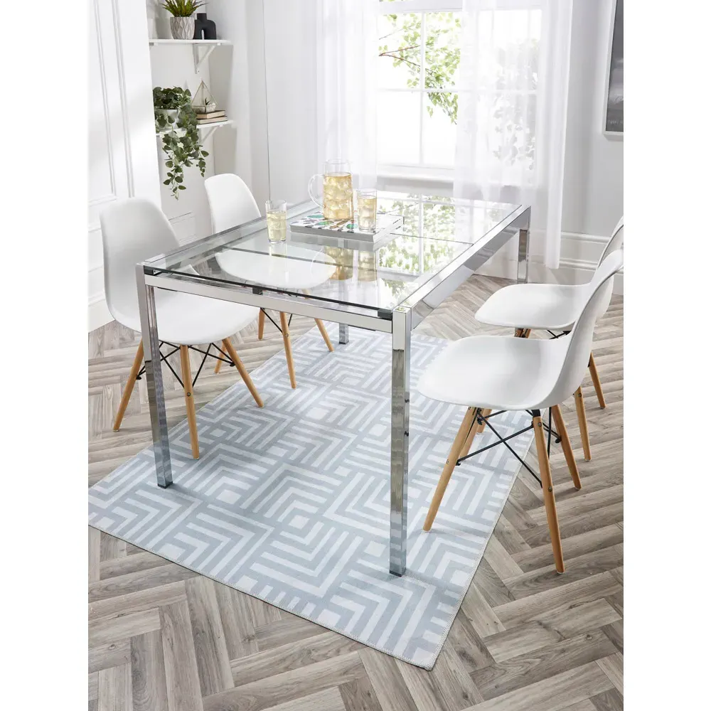 My Washable Soho Rug 80x150cm - Grey, Chenille