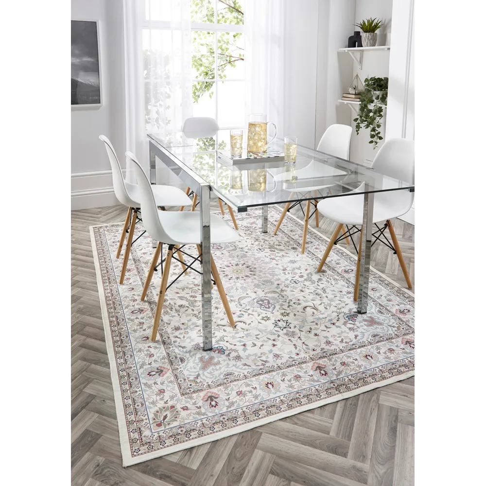 My Washable Windsor Rug 120 x 170cm - Cream, Chenille