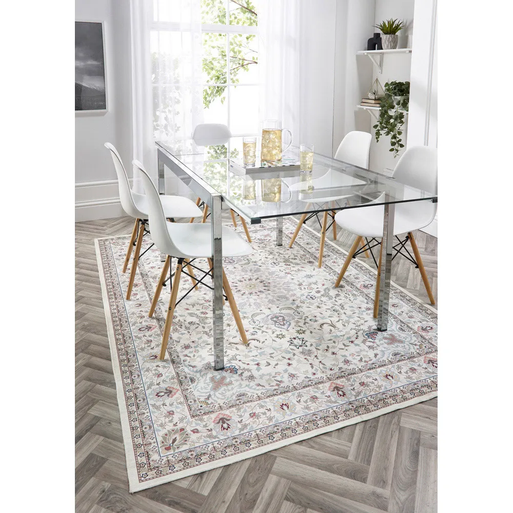 My Washable Windsor Rug 160 x 230cm - Cream, Chenille