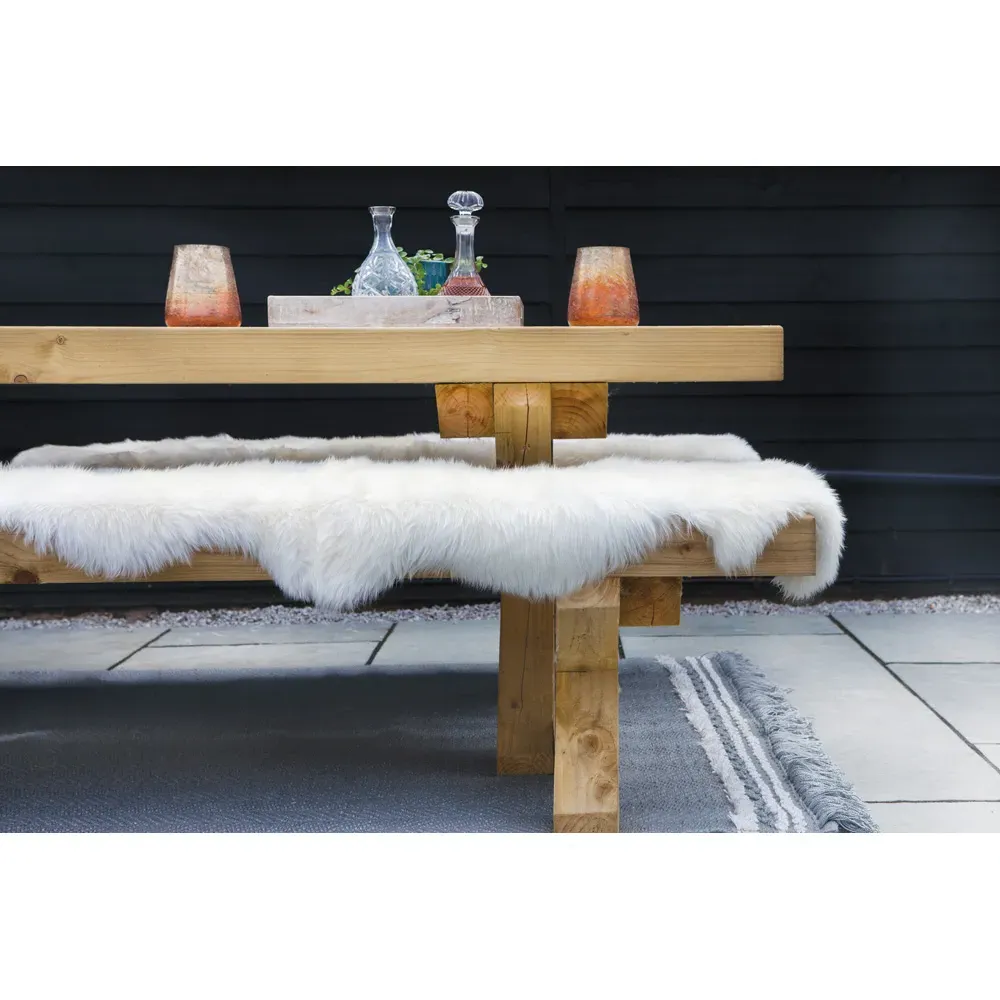 Natural Genuine Sheepskin Rug - Cream, New Zealand Wool