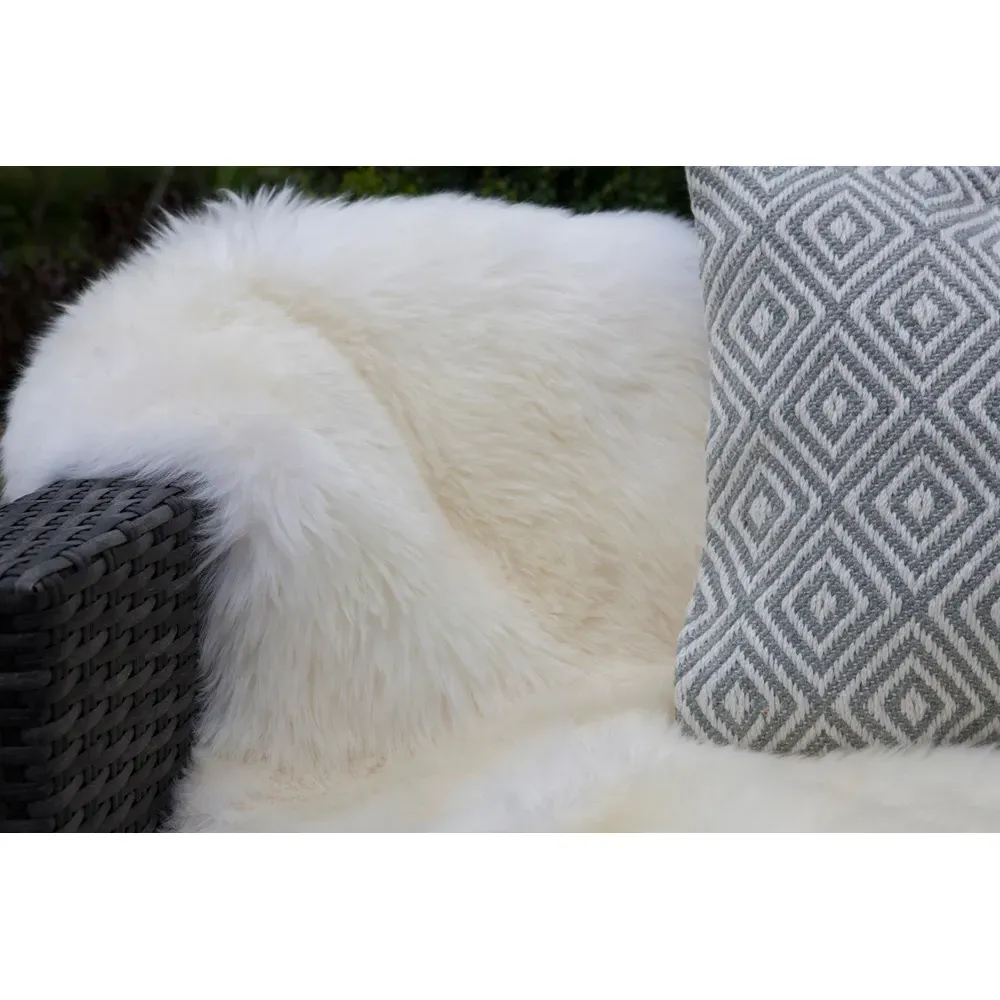 Natural Genuine Sheepskin Rug - Cream, New Zealand Wool