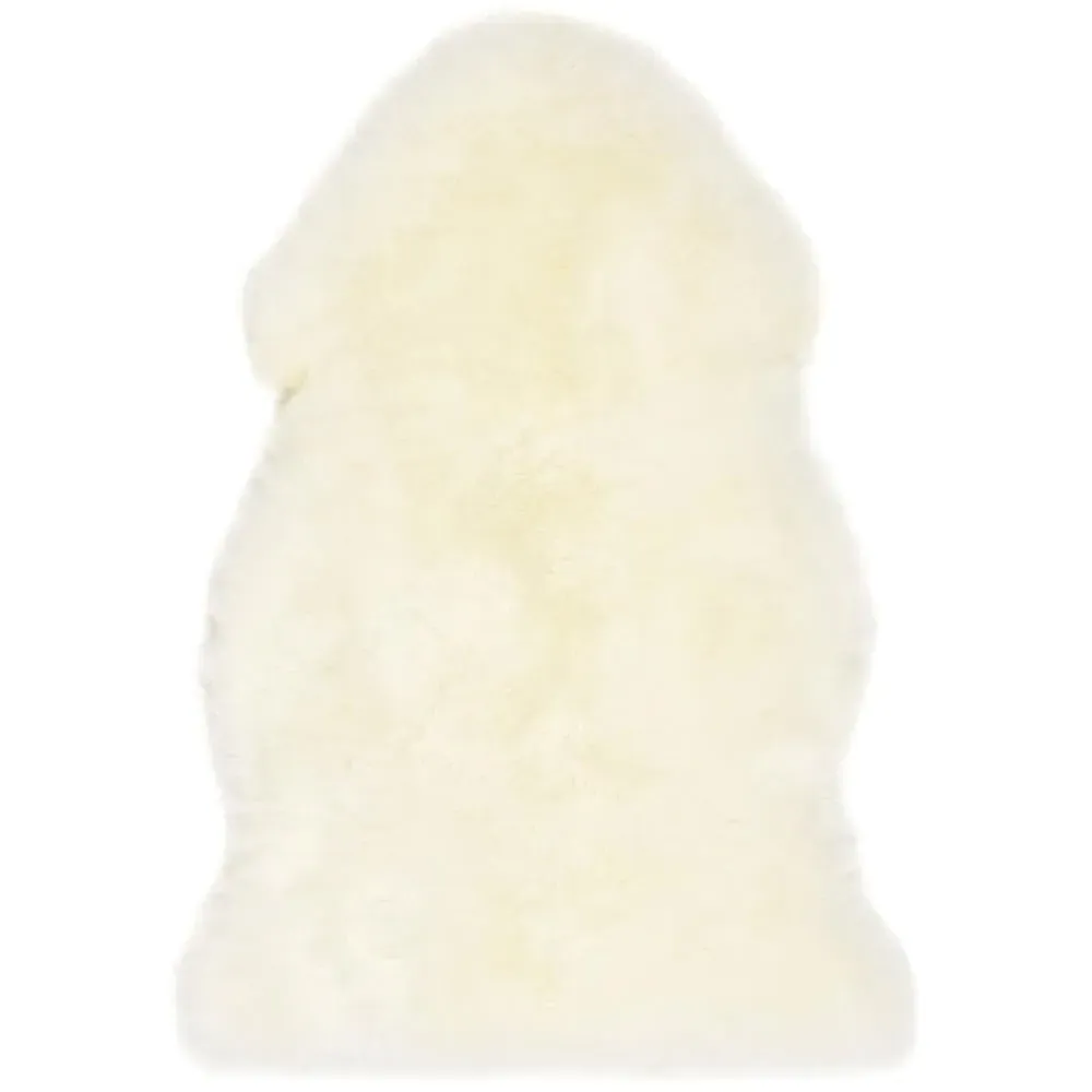 Natural Genuine Sheepskin Rug - Cream, New Zealand Wool image