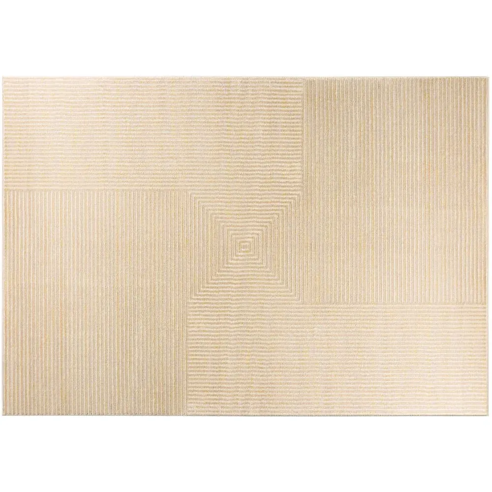 Pyramid Sand Rug - Cream, Polypropylene